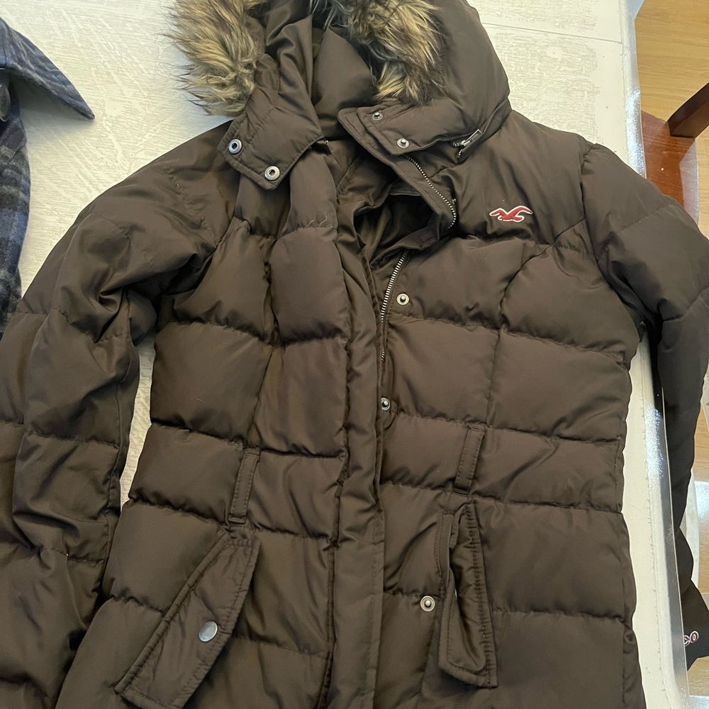 Hollister Black Jacket with Logo Patch